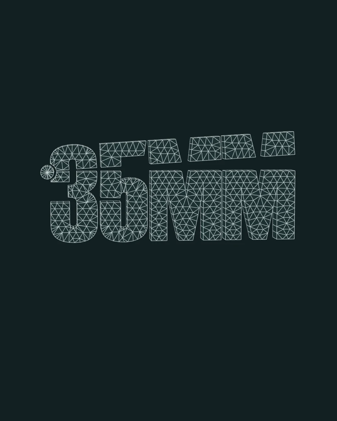 Studien Logo, fra wireframe til ferdig render.