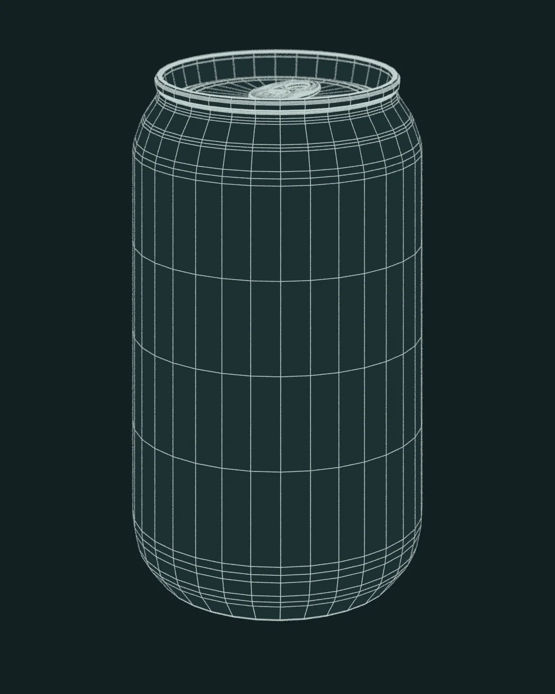 Studien Produkt, fra wireframe til ferdig render.